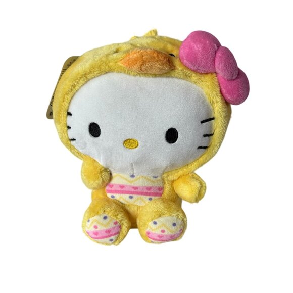 Hello Kitty Sanrio Jazwares Chick Costume Easter Plush Stuffed Animal - Picture 1 of 11